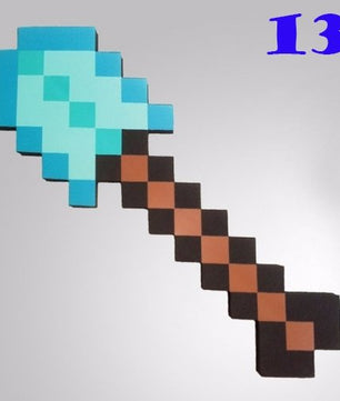 Toy Espada Diamante Minecraft Foam Sword & Picareta Action Figure Brinquedos - Lusy Store