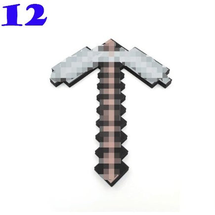 Toy Espada Diamante Minecraft Foam Sword & Picareta Action Figure Brinquedos - Lusy Store