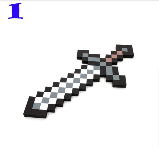 Toy Espada Diamante Minecraft Foam Sword & Picareta Action Figure Brinquedos Mosaico para - Lusy Store