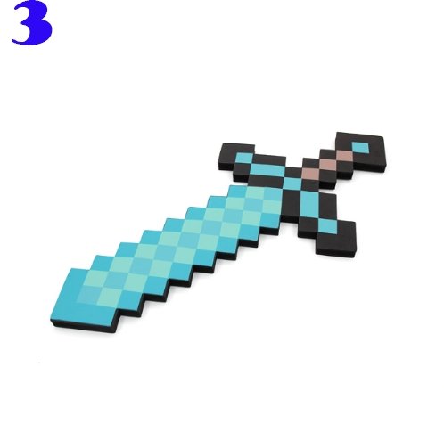 Toy Espada Diamante Minecraft Foam Sword & Picareta Action Figure Brinquedos Mosaico para - Lusy Store