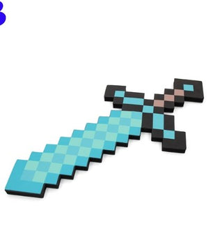 Toy Espada Diamante Minecraft Foam Sword & Picareta Action Figure Brinquedos Mosaico para - Lusy Store