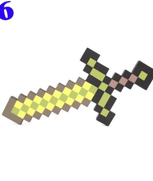 Toy Espada Diamante Minecraft Foam Sword & Picareta Action Figure Brinquedos Mosaico para - Lusy Store