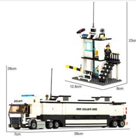 Toys Police Station Helicopter Building Blocks Compatible Legos City Construction Bricks - Lusy Store