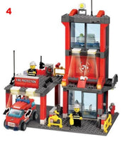 Toys Police Station Helicopter Building Blocks Compatible Legos City Construction Bricks - Lusy Store