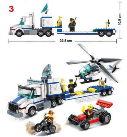 Toys Police Station Helicopter Building Blocks Compatible Legos City Construction Bricks - Lusy Store
