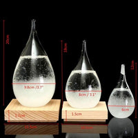 Transparent Crystal Water Drop Weather Forecast Bottle Storm Glass Liquid Wood - Lusy Store