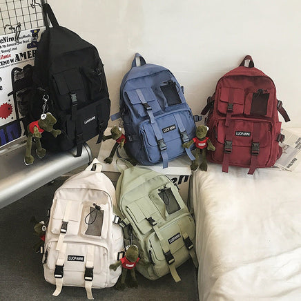 Travel Backpack College School Bag Cool Laptop Male Fashion Book Bags B142 - Lusy Store