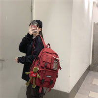 Travel Backpack College School Bag Cool Laptop Male Fashion Book Bags B142 - Lusy Store