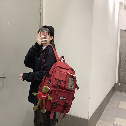 Travel Backpack College School Bag Cool Laptop Male Fashion Book Bags B142 - Lusy Store