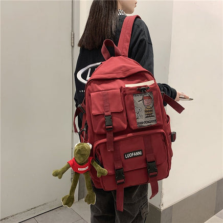 Travel Backpack College School Bag Cool Laptop Male Fashion Book Bags B142 - Lusy Store