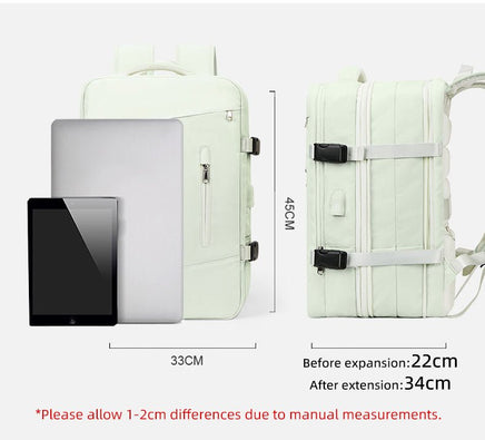 Travel Backpack Unisex Laptop Bag Students Business Trip Backpack USB Charge B136 - Lusy Store