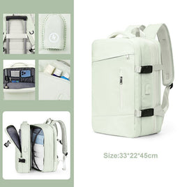 Travel Backpack Unisex Laptop Bag Students Business Trip Backpack USB Charge B136 - Lusy Store