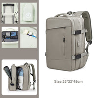 Travel Backpack Unisex Laptop Bag Students Business Trip Backpack USB Charge B136 - Lusy Store