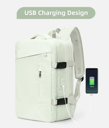 Travel Backpack Unisex Laptop Bag Students Business Trip Backpack USB Charge B136 - Lusy Store