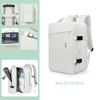 Travel Backpack Unisex Laptop Bag Students Business Trip Backpack USB Charge B136 - Lusy Store