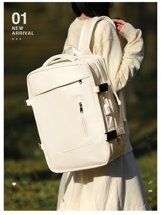 Travel Backpack Unisex Laptop Bag Students Business Trip Backpack USB Charge B136 - Lusy Store
