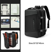 Travel Backpack Unisex Laptop Bag Students Business Trip Backpack USB Charge B136 - Lusy Store