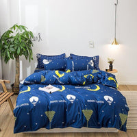 Tropical Bedding Cute Cartoon Unicorn and Flamingo Leave Bedding Sets Gift for Girls Boys - Lusy Store
