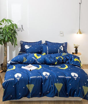 Tropical Bedding Cute Cartoon Unicorn and Flamingo Leave Bedding Sets Gift for Girls Boys - Lusy Store