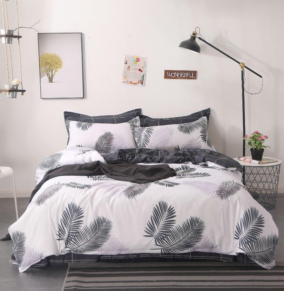 Tropical Bedding Cute Cartoon Unicorn and Flamingo Leave Bedding Sets Gift for Girls Boys - Lusy Store