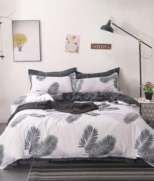Tropical Bedding Cute Cartoon Unicorn and Flamingo Leave Bedding Sets Gift for Girls Boys - Lusy Store