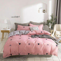 Tropical Bedding Cute Cartoon Unicorn and Flamingo Leave Bedding Sets Gift for Girls Boys - Lusy Store