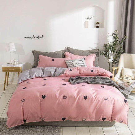 Tropical Bedding Cute Cartoon Unicorn and Flamingo Leave Bedding Sets Gift for Girls Boys - Lusy Store