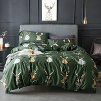 Tropical Bedding Egyptian Cotton 60S Leaves Flowers Silky Soft Queen King Bedding Sets - Lusy Store