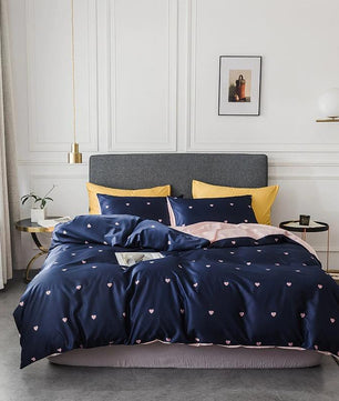 Tropical Bedding Nordic Style Bedding Sets Washed Silk Queen King Size Bed Linen Fitted Sheet - Lusy Store