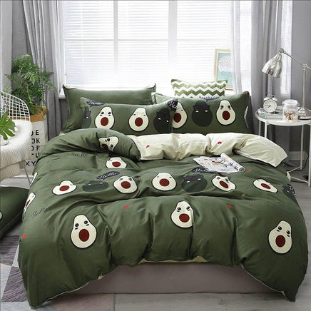 Tropical Bedding Plant Printed Bed Cover Sets For Girls Boys Kids Bedding Sets - Lusy Store