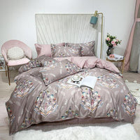 Tropical Bedding Pure Egyptian Cotton Leaves Flowers Silky Soft Queen King Bedding Sets - Lusy Store