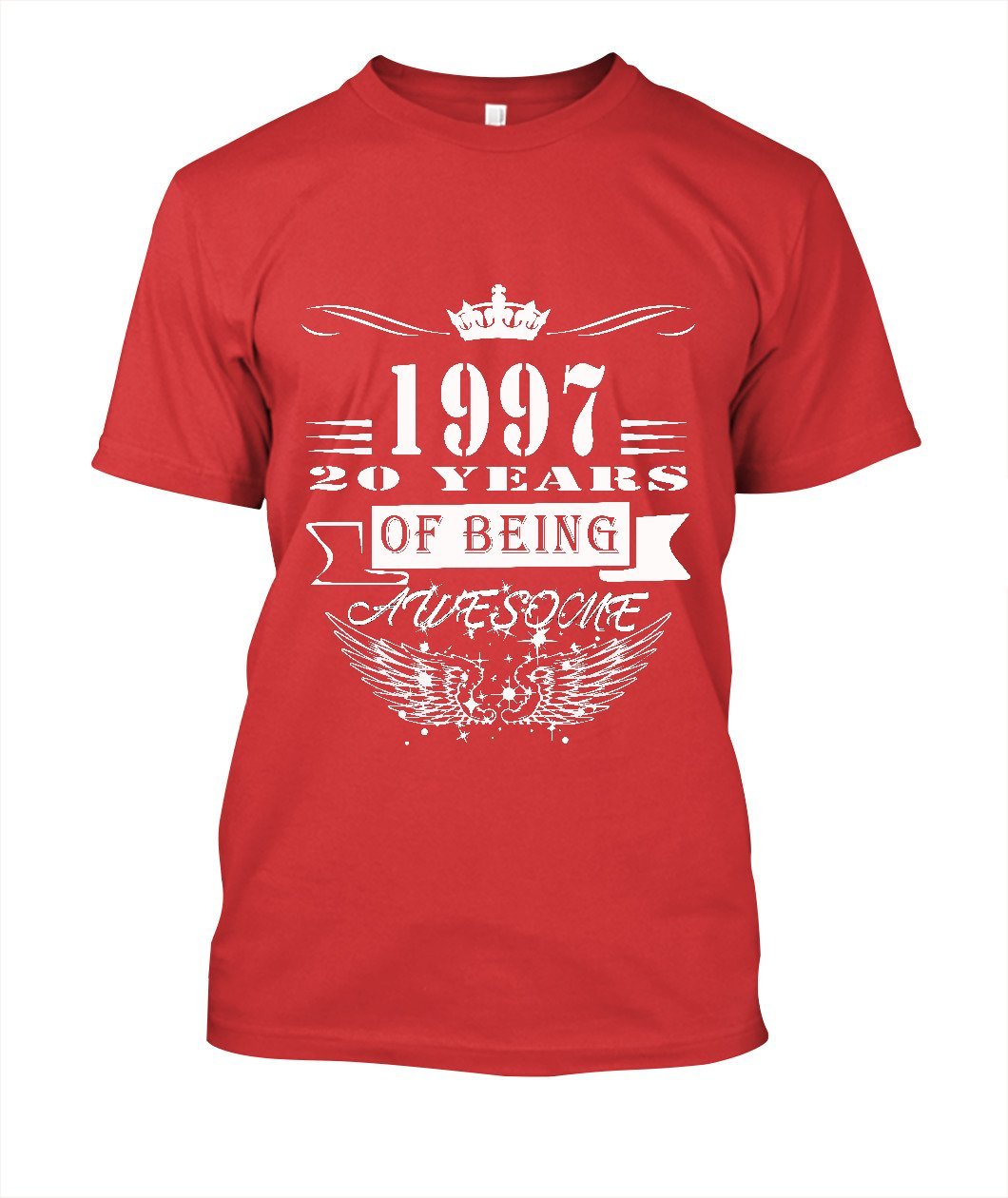 Tshirt Casual Printing 20 Years Being Awesome - Lusy Store