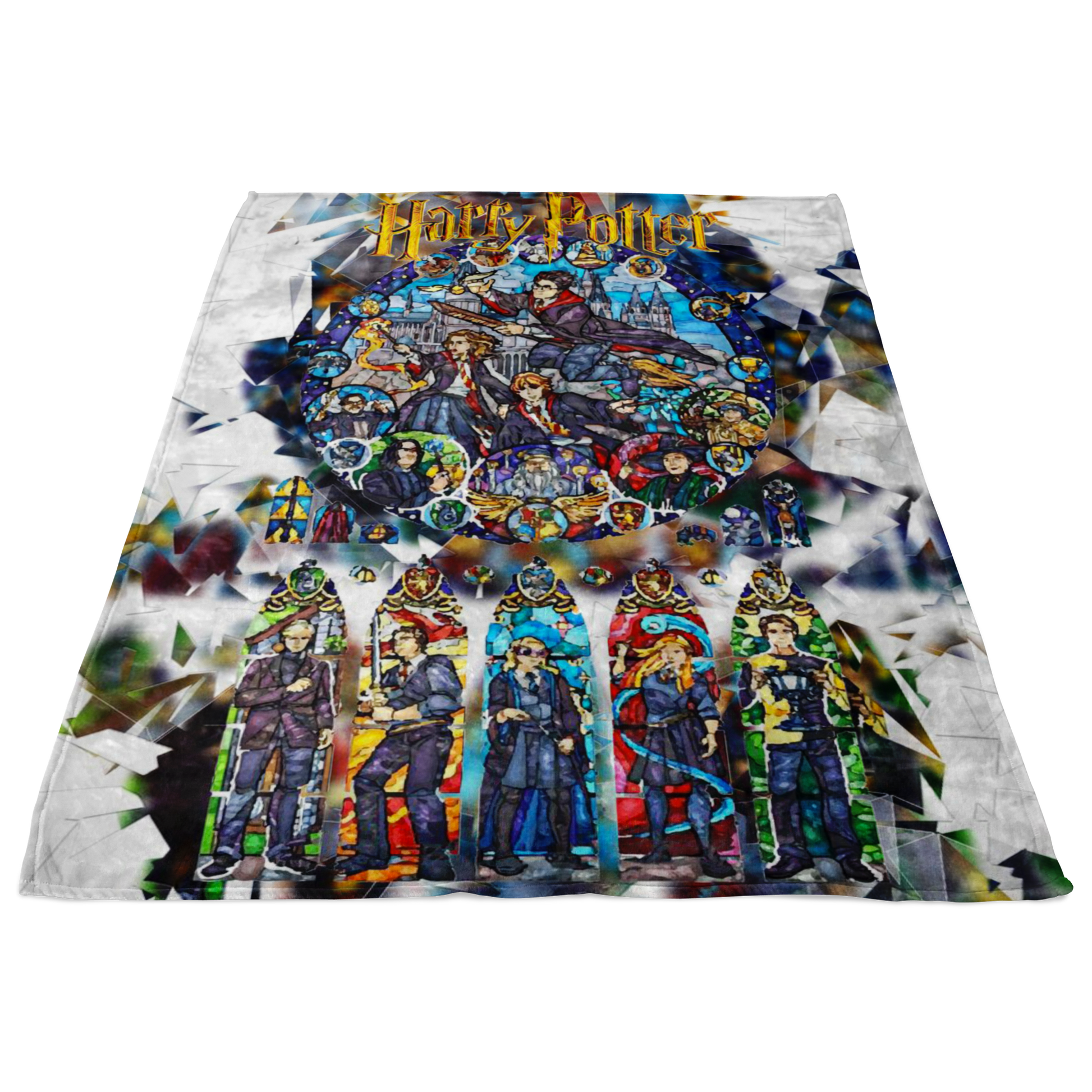 Harry Potter Fleece Blanket Seizure White Blanket Warm And Super Comfortable Best Gift For Kids - Lusy Store