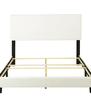 Twin Bed Florence Upholstered Faux Leather Platform Bed Frame Furniture F382 - Lusy Store