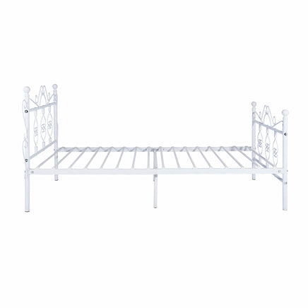 Twin Bed Metal Bed Frame With Headboard And Footboard Single Platform Mattress Base F408 - Lusy Store
