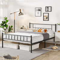 Twin Bed Metal Full Bed with Headboard and Footboard Bed Frame Furniture Bedroom F380 - Lusy Store