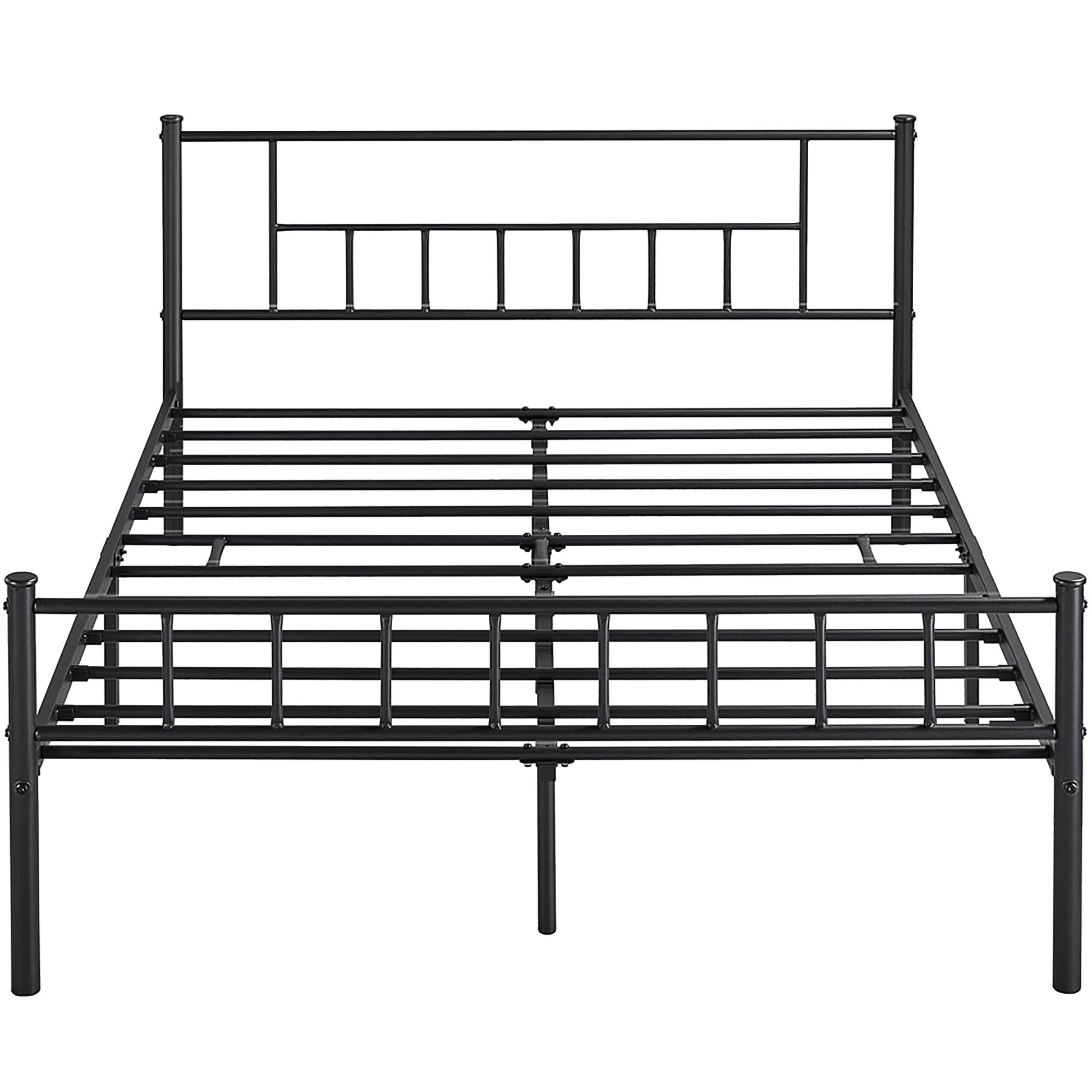 Twin Bed Metal Full Bed with Headboard and Footboard Bed Frame Furniture Bedroom F380 - Lusy Store