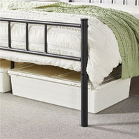 Twin Bed Metal Full Bed with Headboard and Footboard Bed Frame Furniture Bedroom F380 - Lusy Store