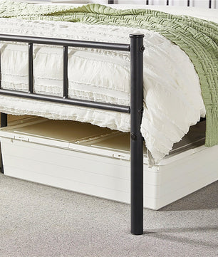Twin Bed Metal Full Bed with Headboard and Footboard Bed Frame Furniture Bedroom F380 - Lusy Store