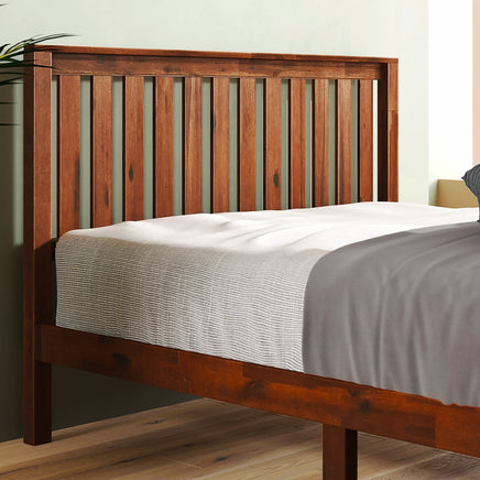 Twin Bed Wood Platform Bed Frame with Headboard Furniture Bed F391 - Lusy Store