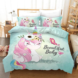 Unicorn Bedding 3D Cross-Border Home Textile Quilt Cover - Lusy Store
