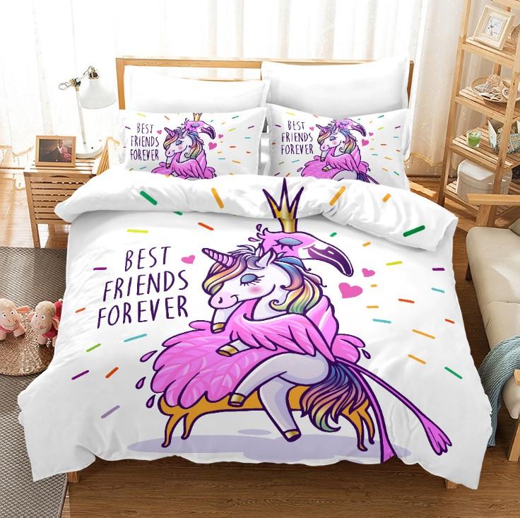 Unicorn Bedding 3D Cross Border Home Textile Quilt Cover BD101