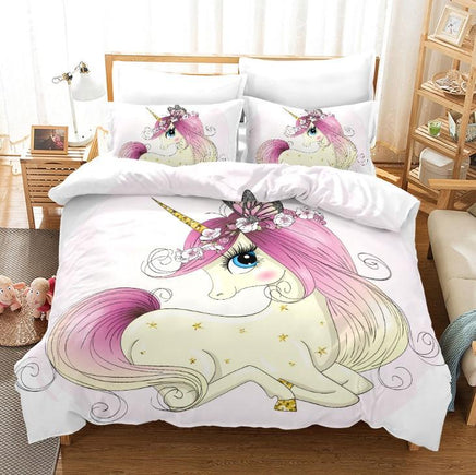Unicorn Bedding 3D Cross-Border Home Textile Quilt Cover BD102 - Lusy Store
