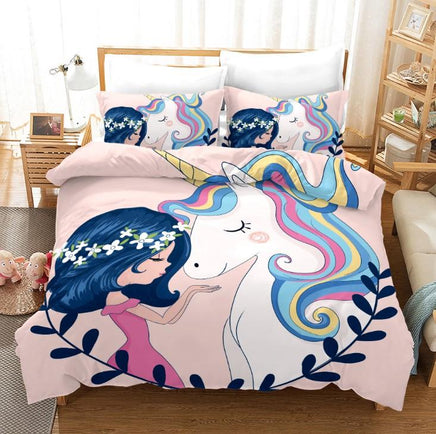 Unicorn Bedding 3D Cross-Border Home Textile Quilt Cover BD103 - Lusy Store