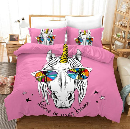 Unicorn Bedding 3D Cross-Border Home Textile Quilt Cover BD104 - Lusy Store