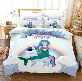 Unicorn Bedding 3D Cross-Border Home Textile Quilt Cover BD106 - Lusy Store