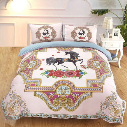 Unicorn Bedding 3D Home Textile Cross-Border Rainbow Unicorn Digital - Lusy Store