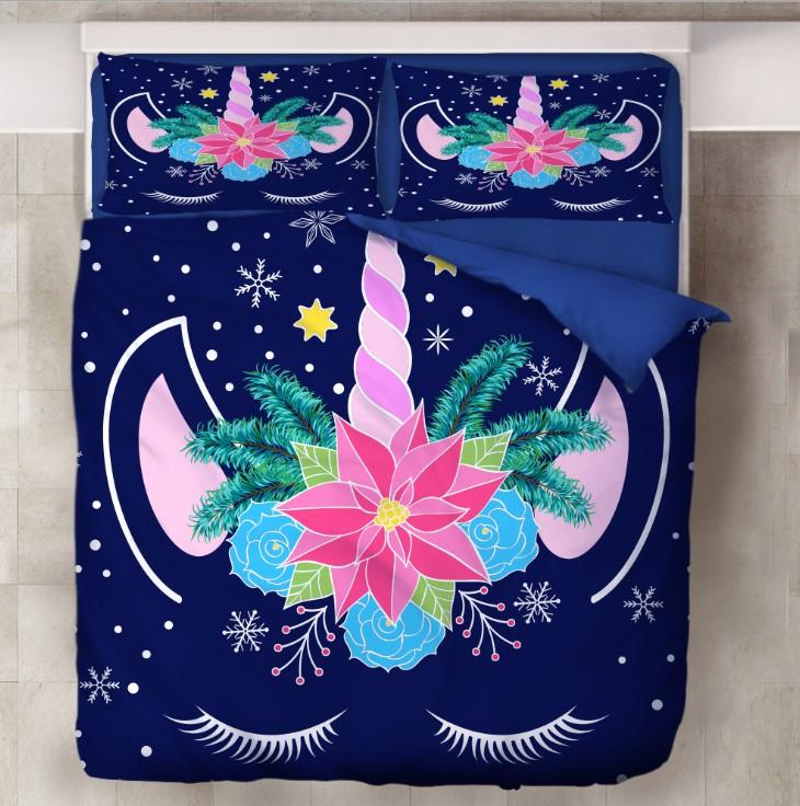 Unicorn Bedding 3D Printing Cute Bedding Sets For Girls Kids BD160 - Lusy Store