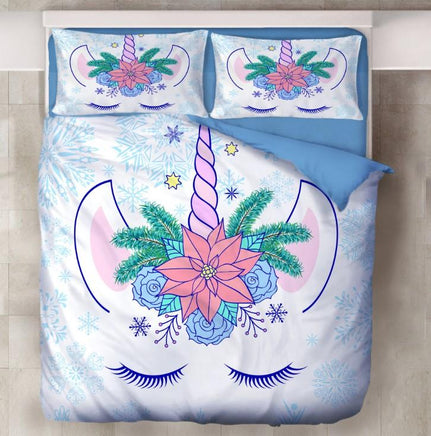 Unicorn Bedding 3D Printing Cute Bedding Sets For Girls Kids BD163 - Lusy Store