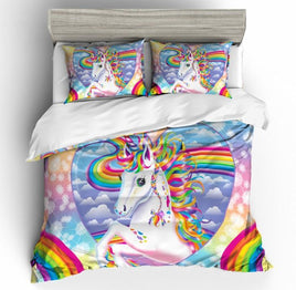 Unicorn Bedding 3D Rainbow Color Cross-Border B1158 - Lusy Store